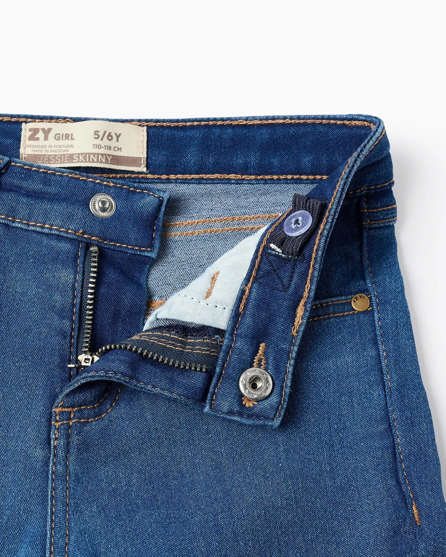 Джинсы для девочек skinny fit Zippy, Azul Denim — фото 3