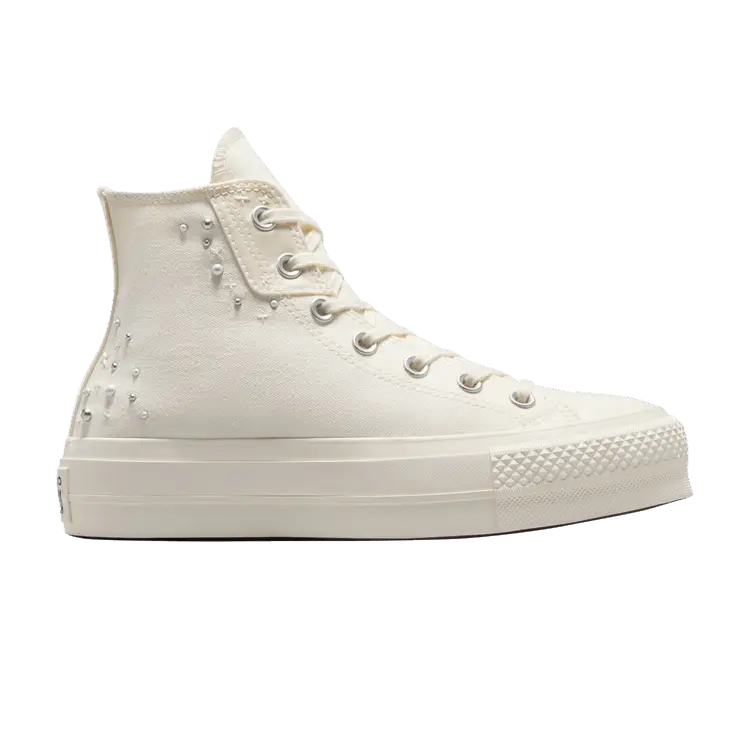 

Кроссовки Converse Wmns Chuck Taylor All Star Lift Platform High Pearls & Studs - Egret, кремовый