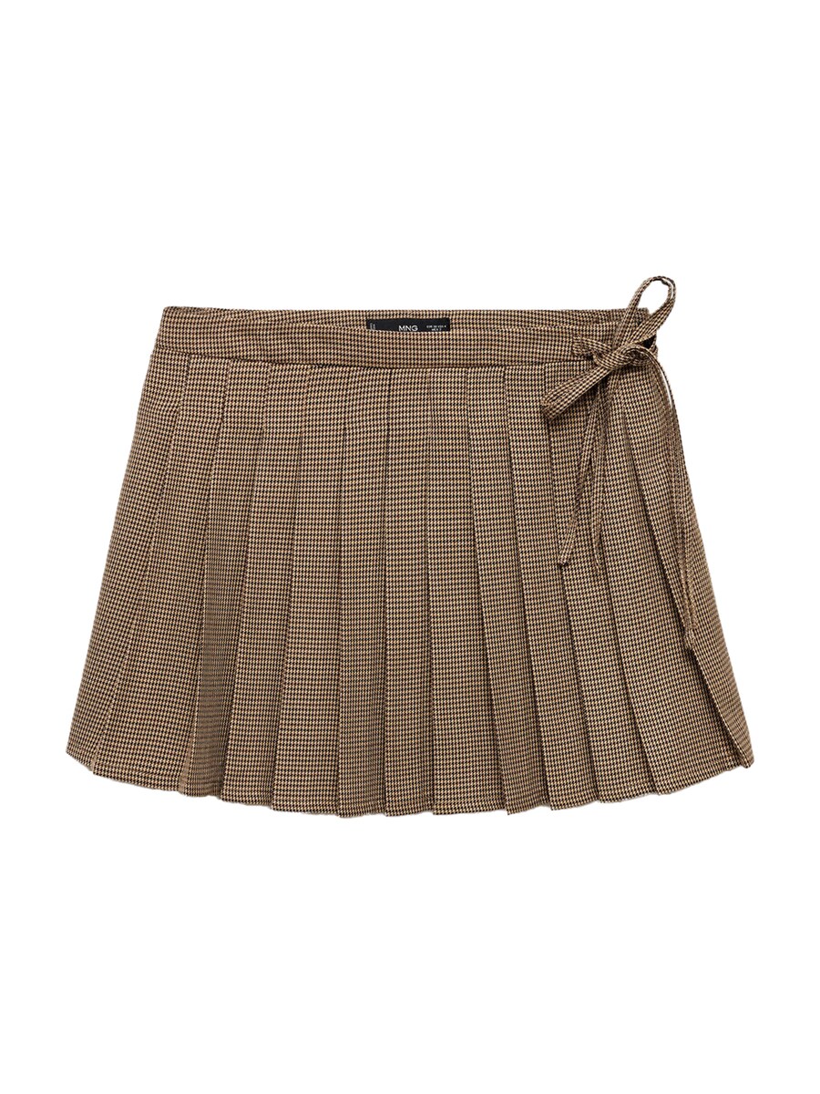 

Юбка мини MANGO Skirt REBEL, цвет chocolate/light brown