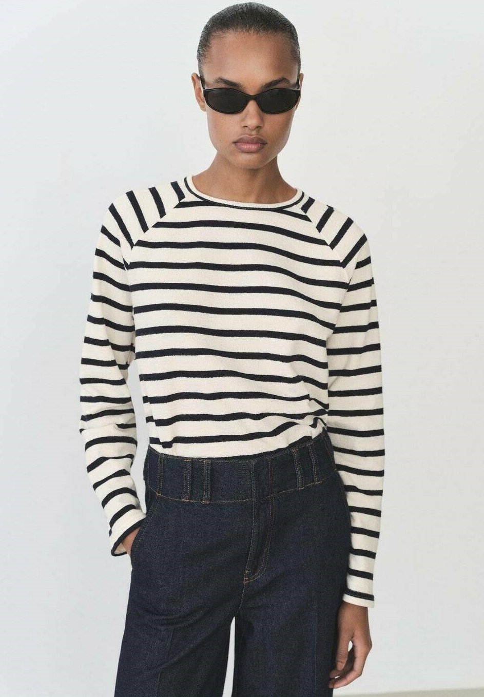 

Топ с длинными рукавами TIMON Mango, цвет Marineblauw