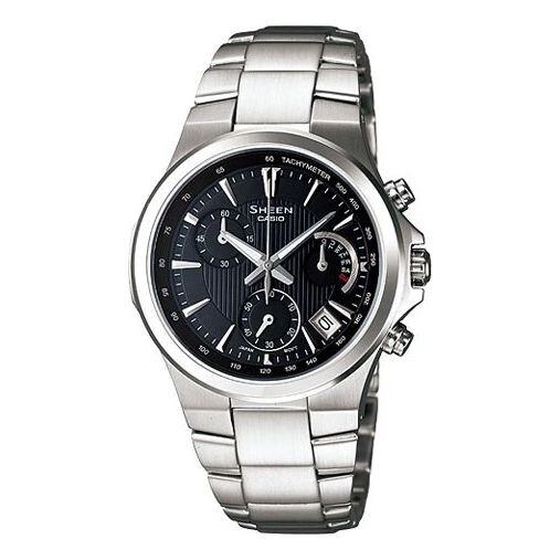 

Часы CASIO SHEEN Stainless Steel Strap Black Analog/Digital Combo, черный