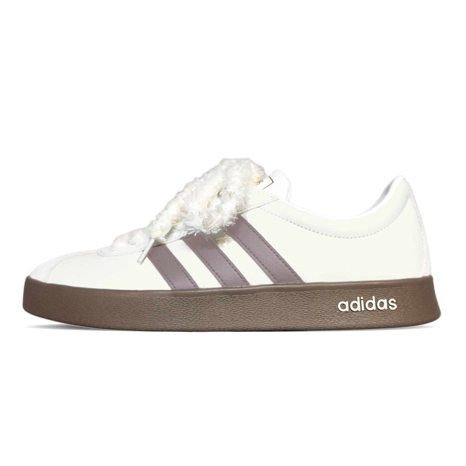 

Adidas Neo Вл Корт Классик Износостойкие и легкие низкие скейтбордские кроссовки унисекс бежевый, цвет Beige