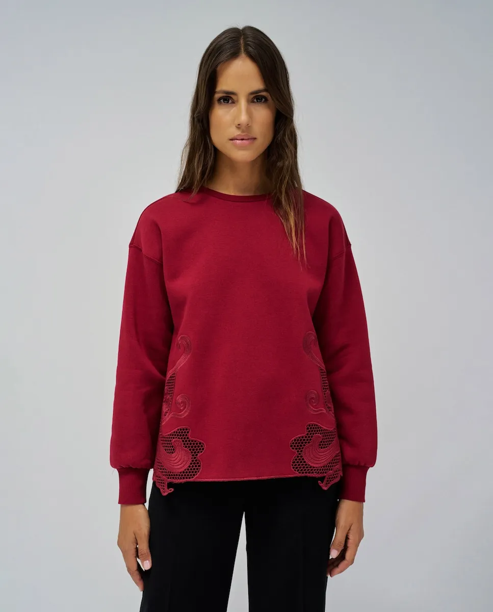 

Женская толстовка с вышивкой Salsa Jeans, красный