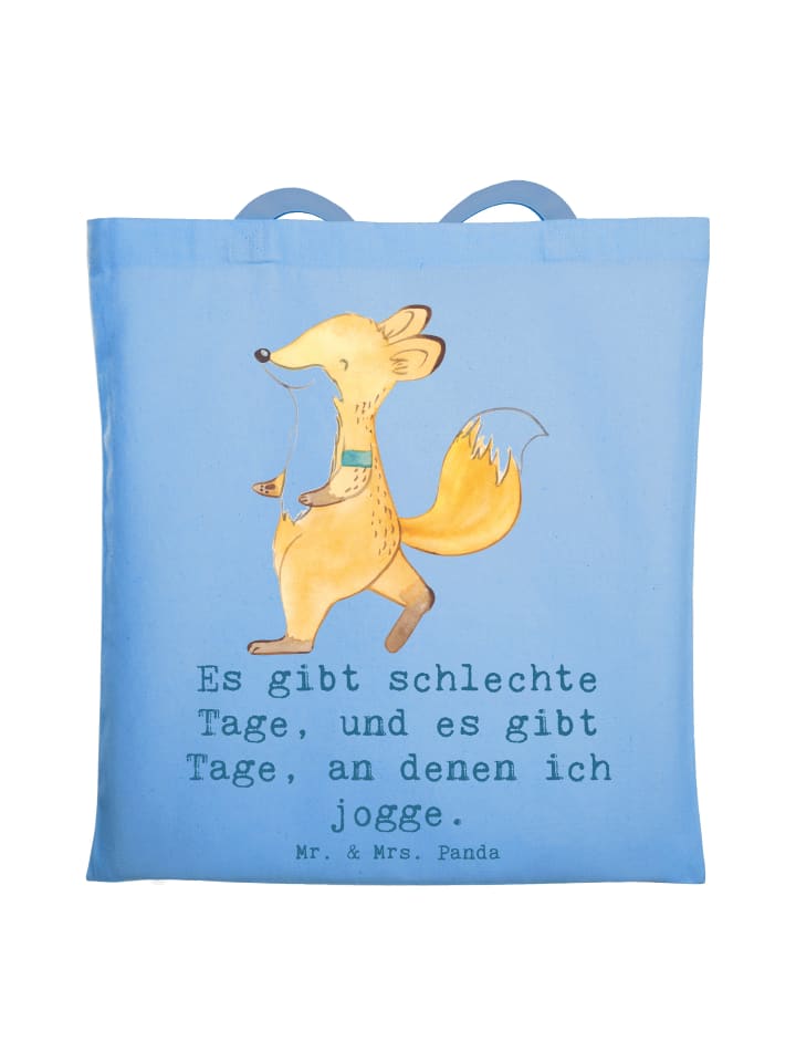

Mr. & Mrs. Panda Спортивная сумка-шоппер Fox с надписью, небесно-голубого цвета