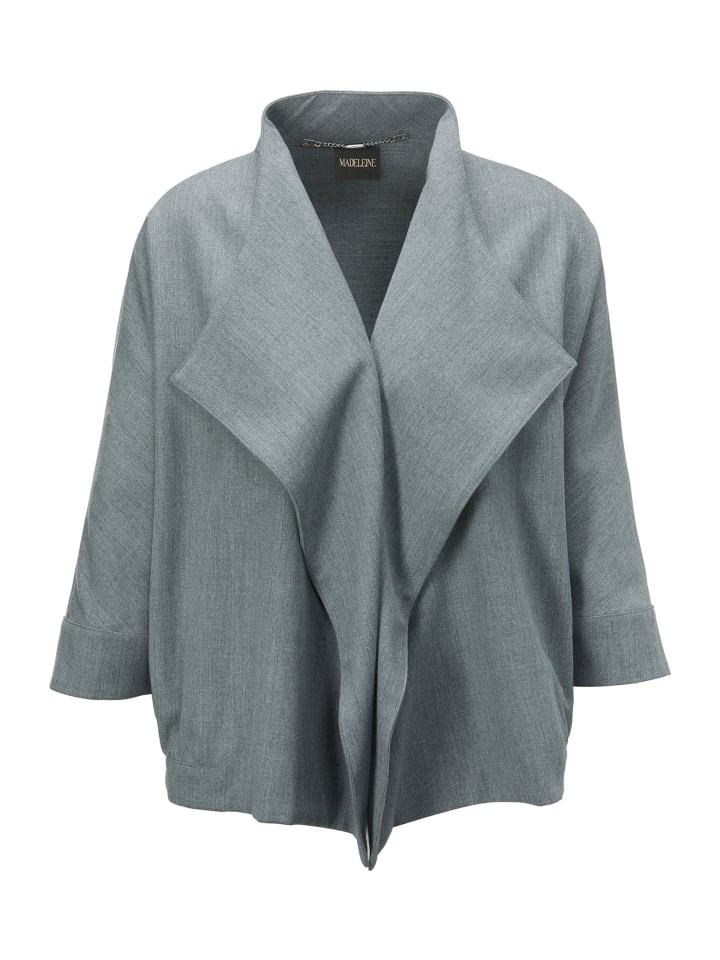 

MADELEINE Блейзер с рукавами «летучая мышь» серого/меланжевого цвета