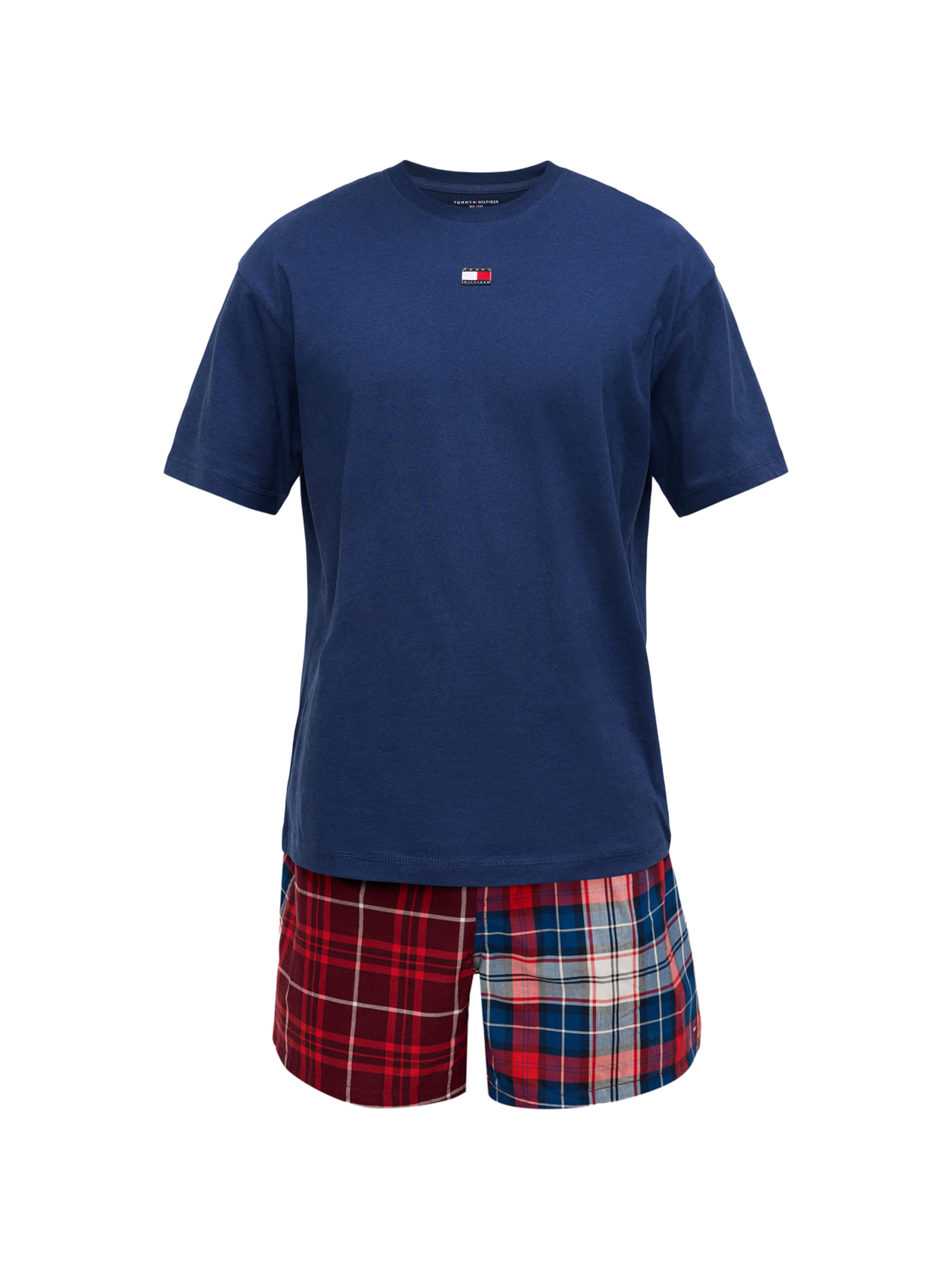 

Tommy Hilfiger Underwear Короткая пижама 'Heritage' в темно-синем, красном, темно-красном