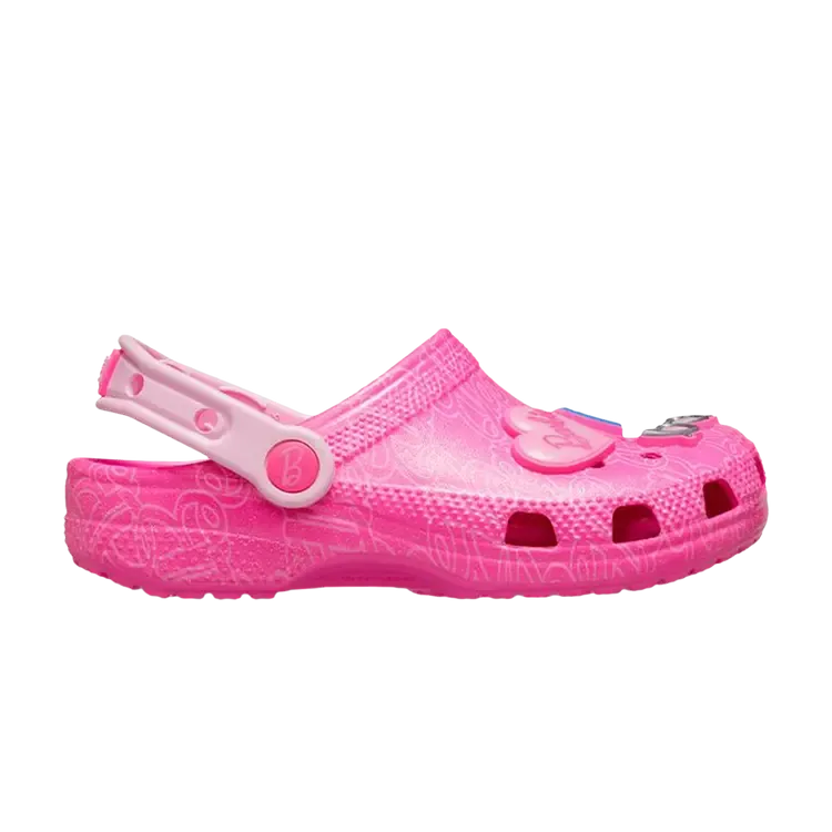 Детские классические сабо Barbie x Crocs, розовый цвет