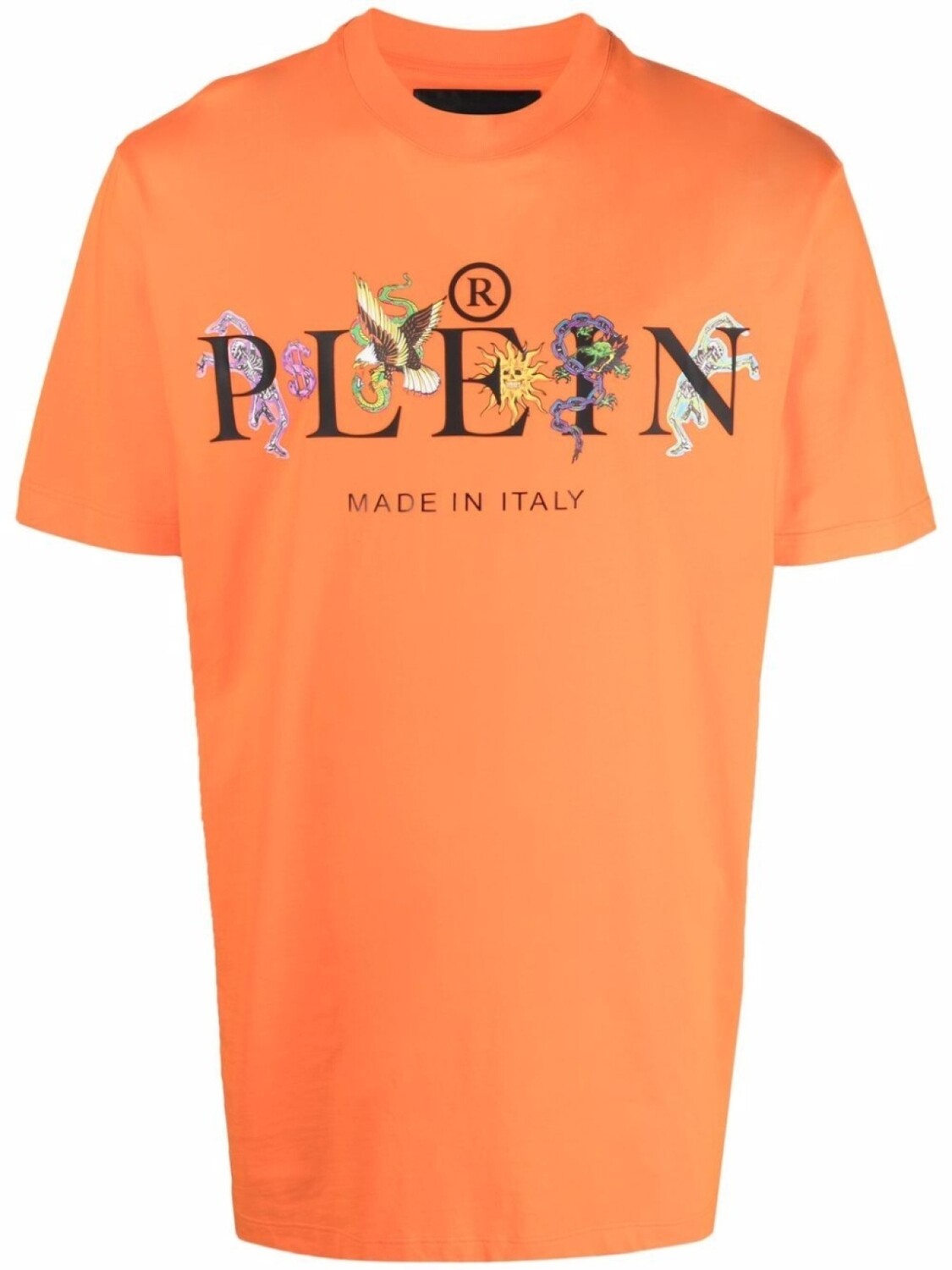 

Philipp Plein футболка с принтом, оранжевый