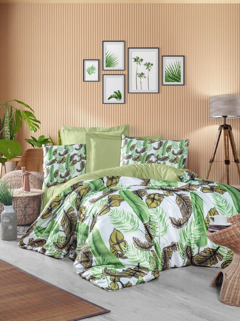 

L'Essentiel Linge de Maison, 472, комплект пододеяльников для одного человека, зеленый, 100 % ПОЛИЭСТЕР МИКРОСАТИН, 160 x 220 см