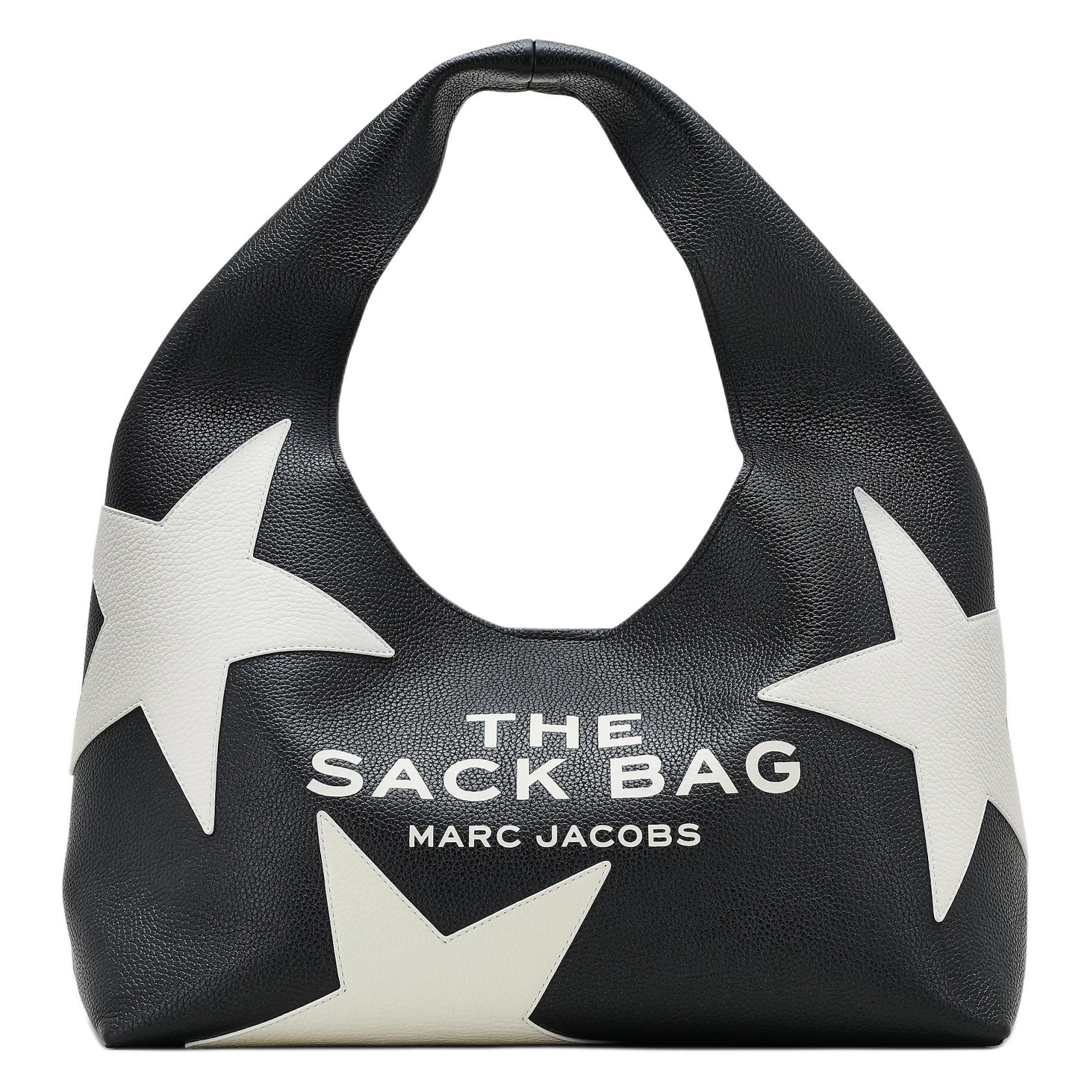 

Сумка женская средняя из натуральной кожи черно-белая MARC JACOBS