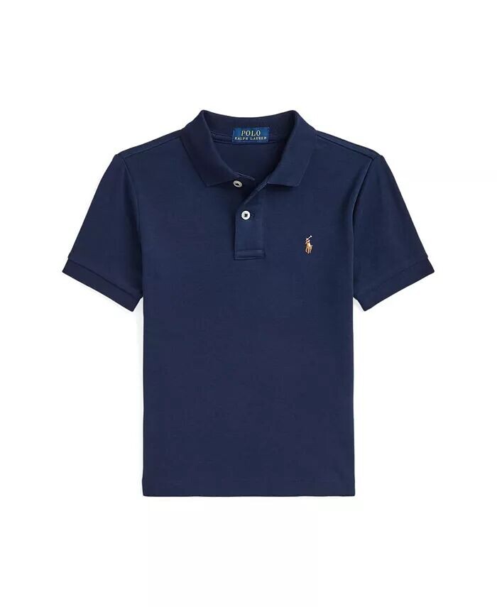 

Рубашка-поло из мягкого хлопка для малышей и маленьких мальчиков Polo Ralph Lauren, серый