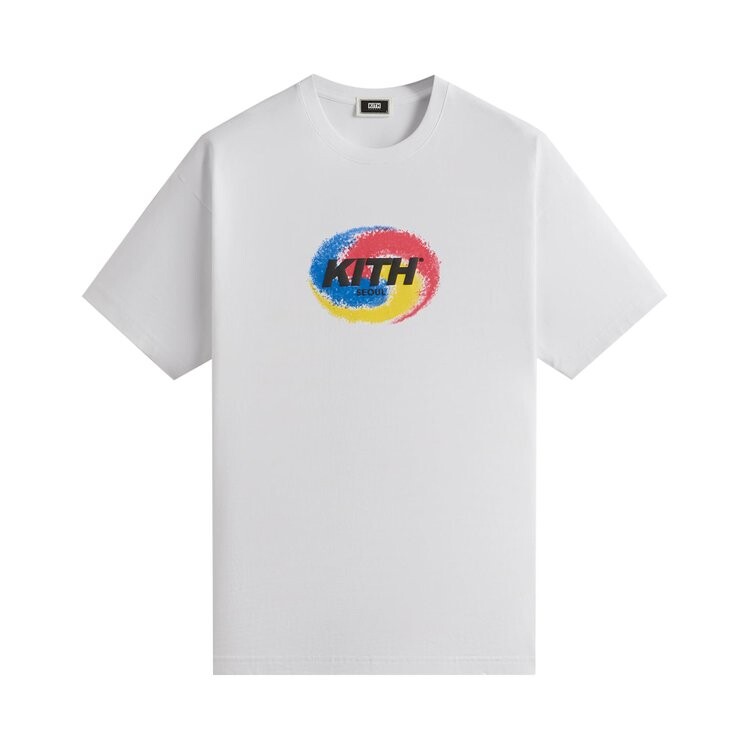 

Футболка Kith Seoul Spiral Vintage Tee, белый