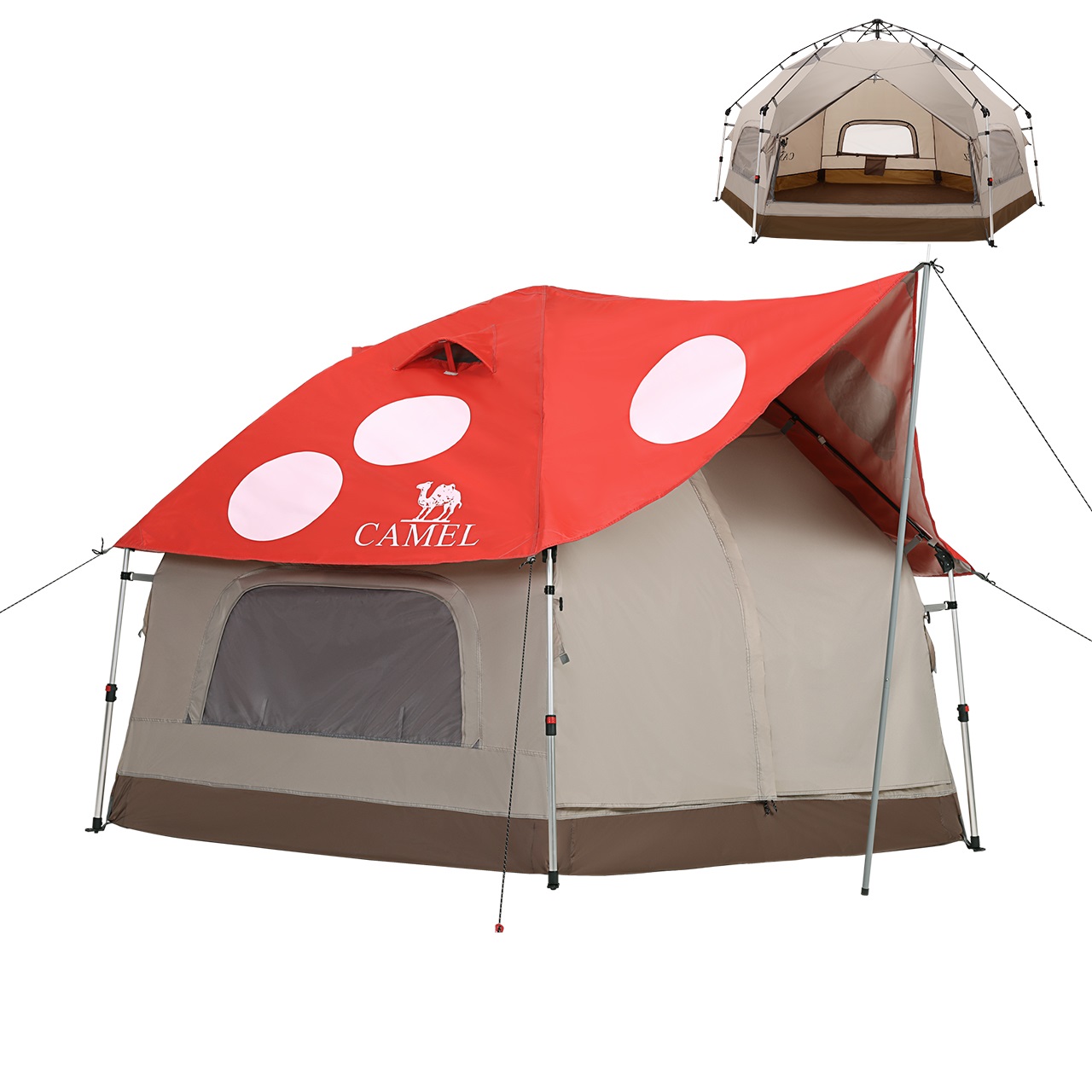

Палатка для кемпинга Однокомнатная юрта для улицы CAMEL, china красный