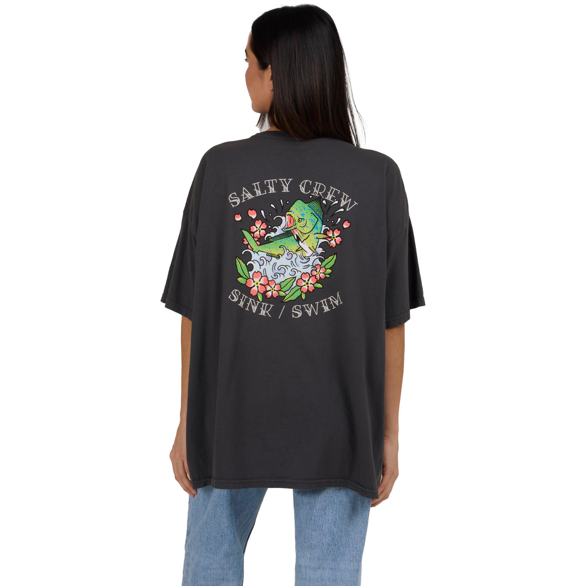 

Женская футболка-накидка Hopper Salty Crew, Charcoal, Черный, Женская футболка-накидка Hopper Salty Crew, Charcoal