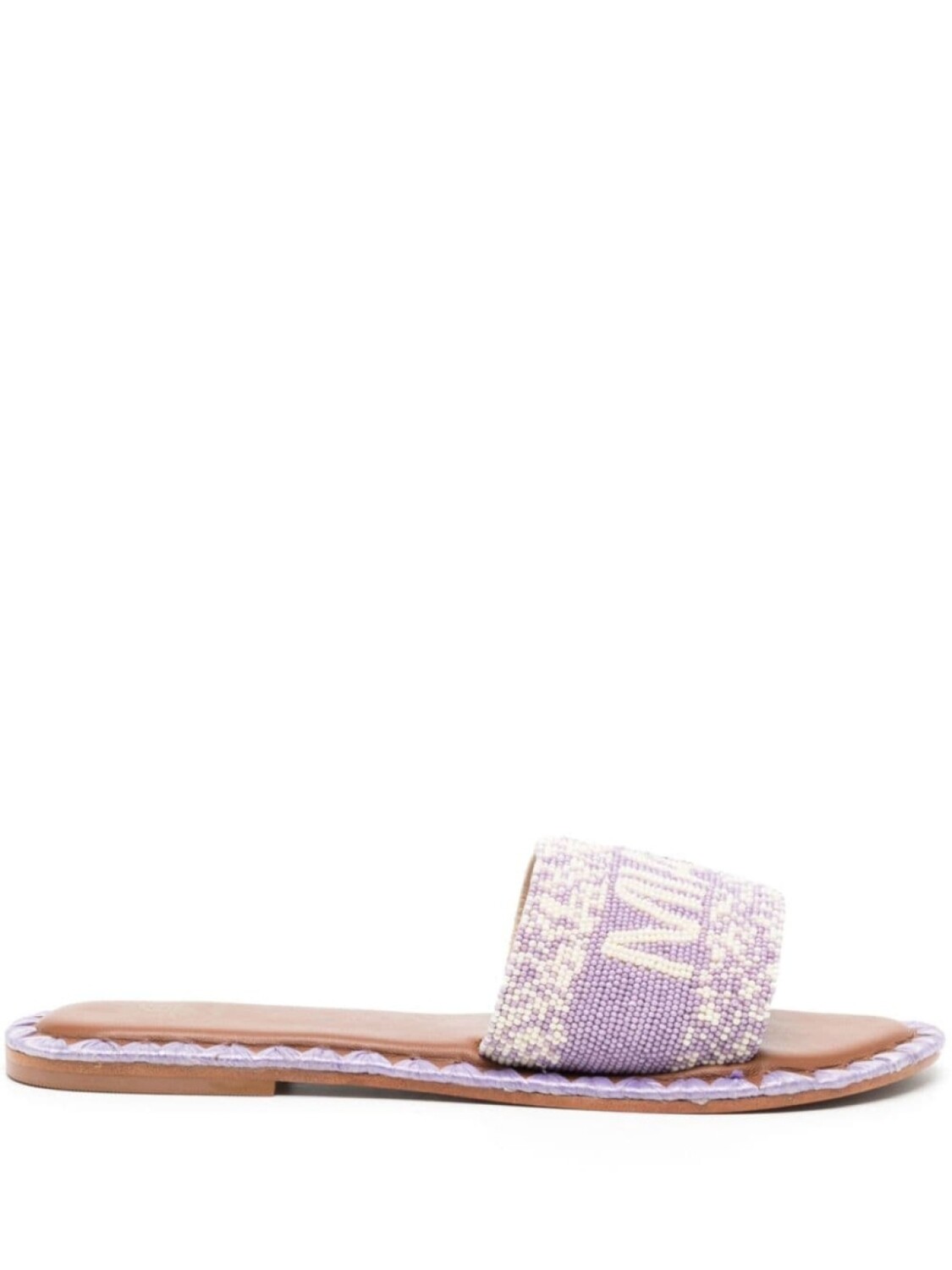 

De Siena Shoes сандалии Miami с бисером, фиолетовый