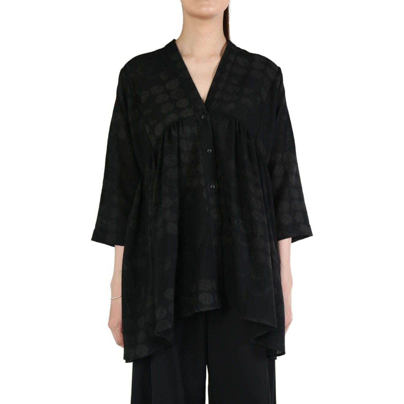 

Шерстяная блуза UMA WANG, черный