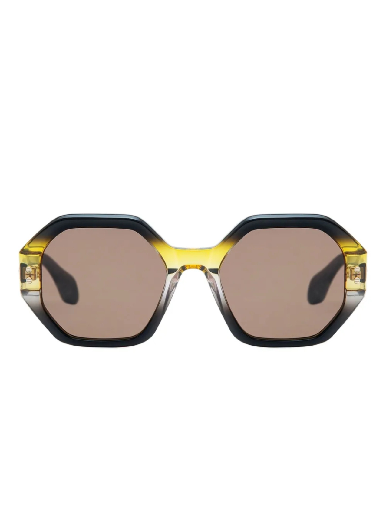 

Солнцезащитные очки GIGI STUDIOS в геометрической оправе, черный