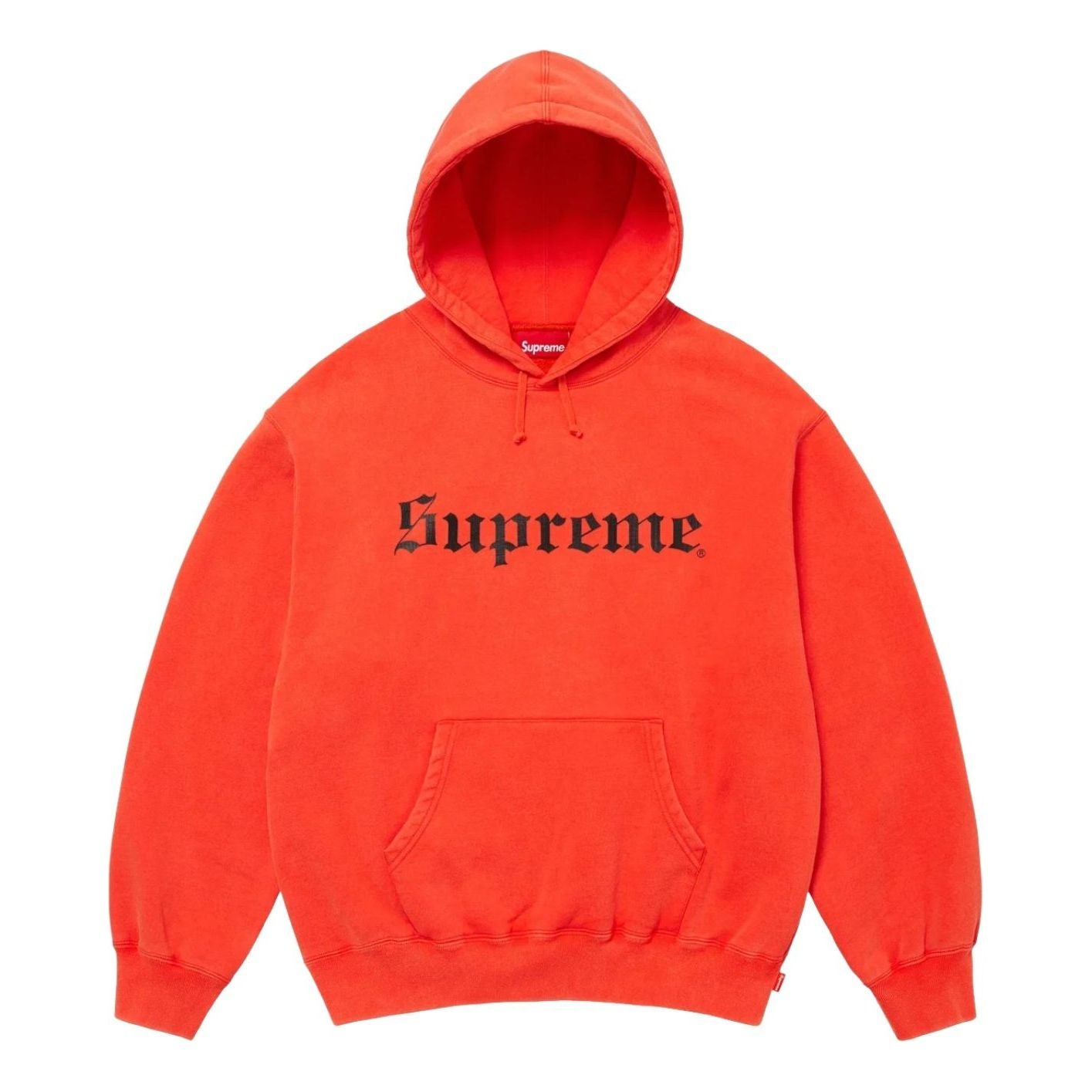

Толстовка Supreme FW25 Washed Old English Hooded Sweatshirt 'Orange'