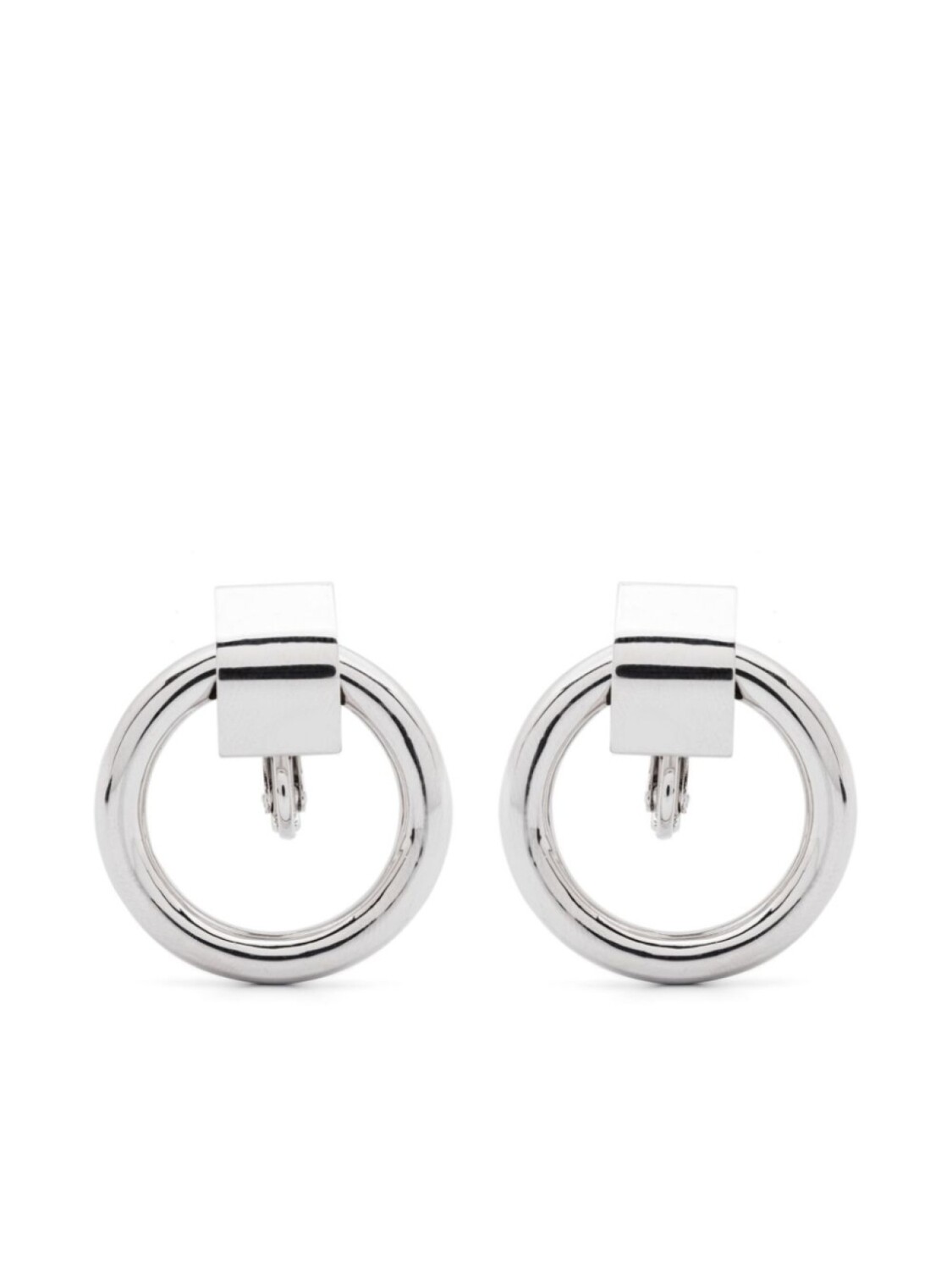

Серьги-клипсы Ripple Eddie Borgo, серебряный