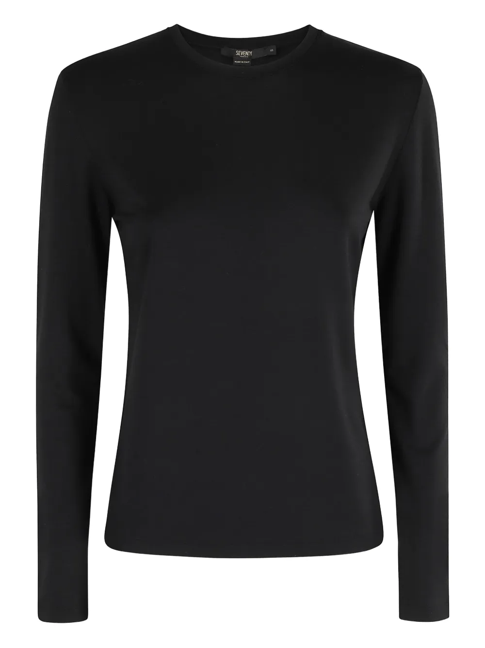 

Топ с длинными рукавами и круглым вырезом Seventy, черный