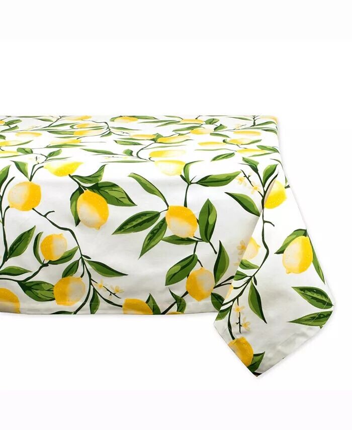 

Скатерть с принтом Lemon Bliss 60 X 84 дюйма Design Imports, желтый