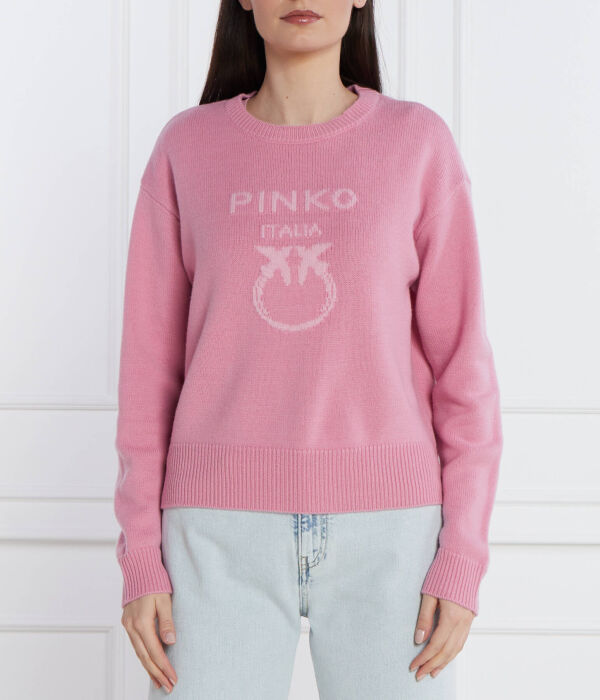 

Шерстяной свитер Regular Fit Pinko, розовый