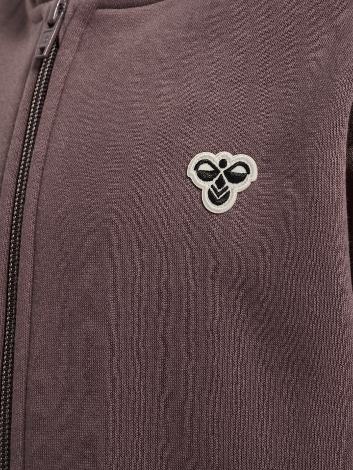 Hummel Детская толстовка на молнии Hmljr Loose, цвет "Перечница" — фото 3