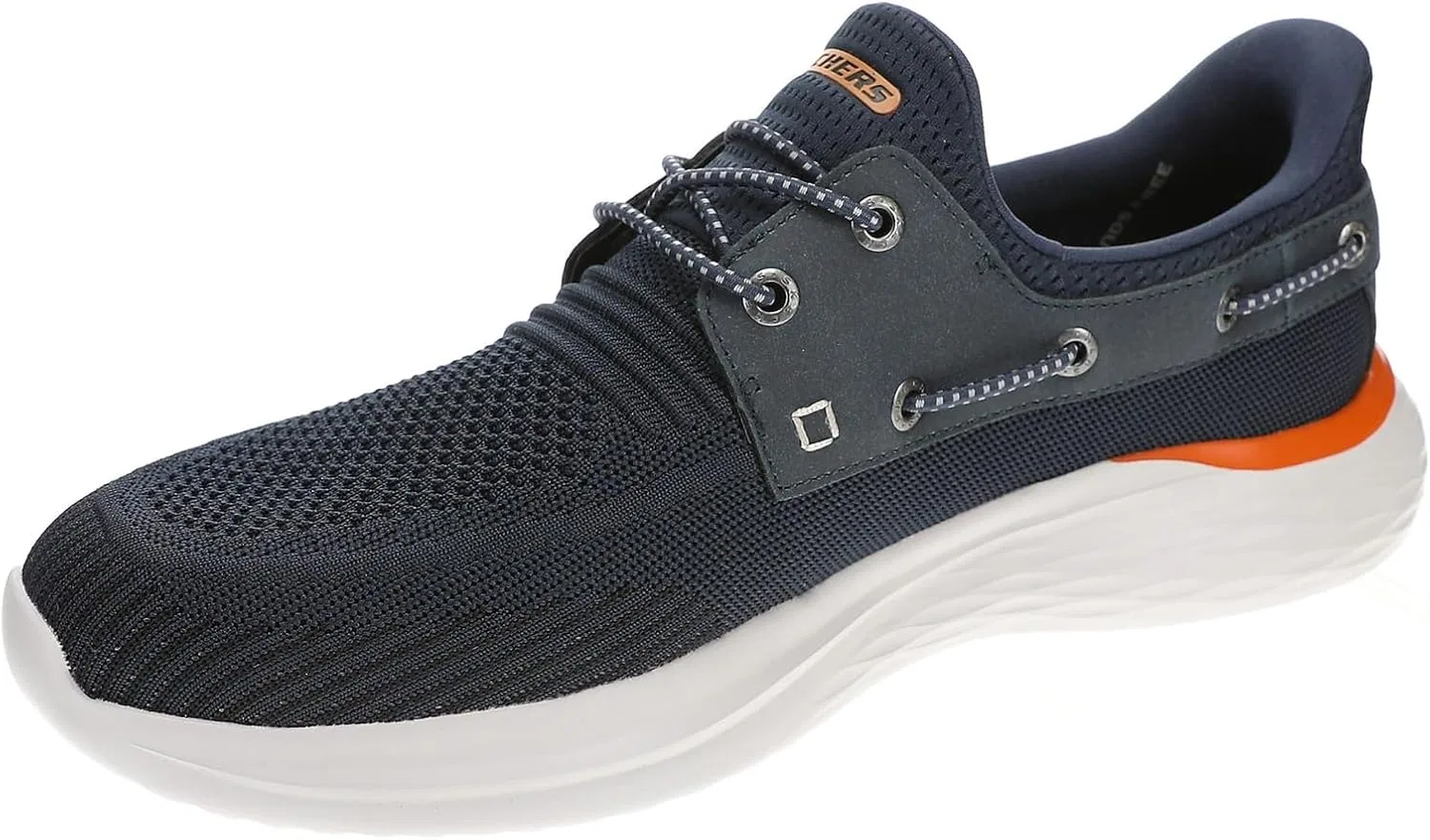 Мужские слипоны Skechers свободного кроя: Lawson - кроссовки для парасейлинга, Navy — фото 4
