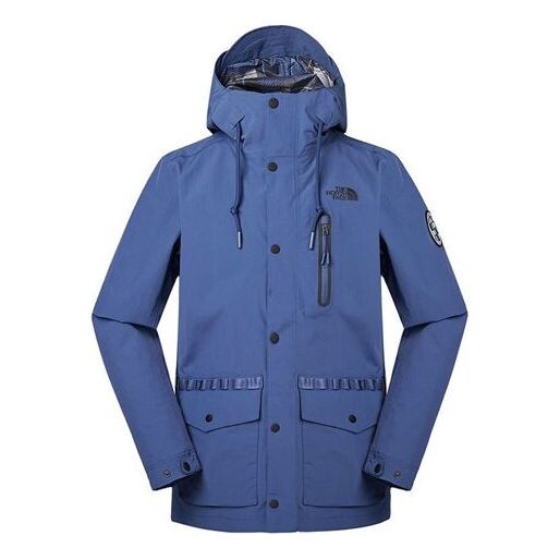 

Куртка Men's THE NORTH FACE Multiple Pockets Hooded Jacket Blue, синий