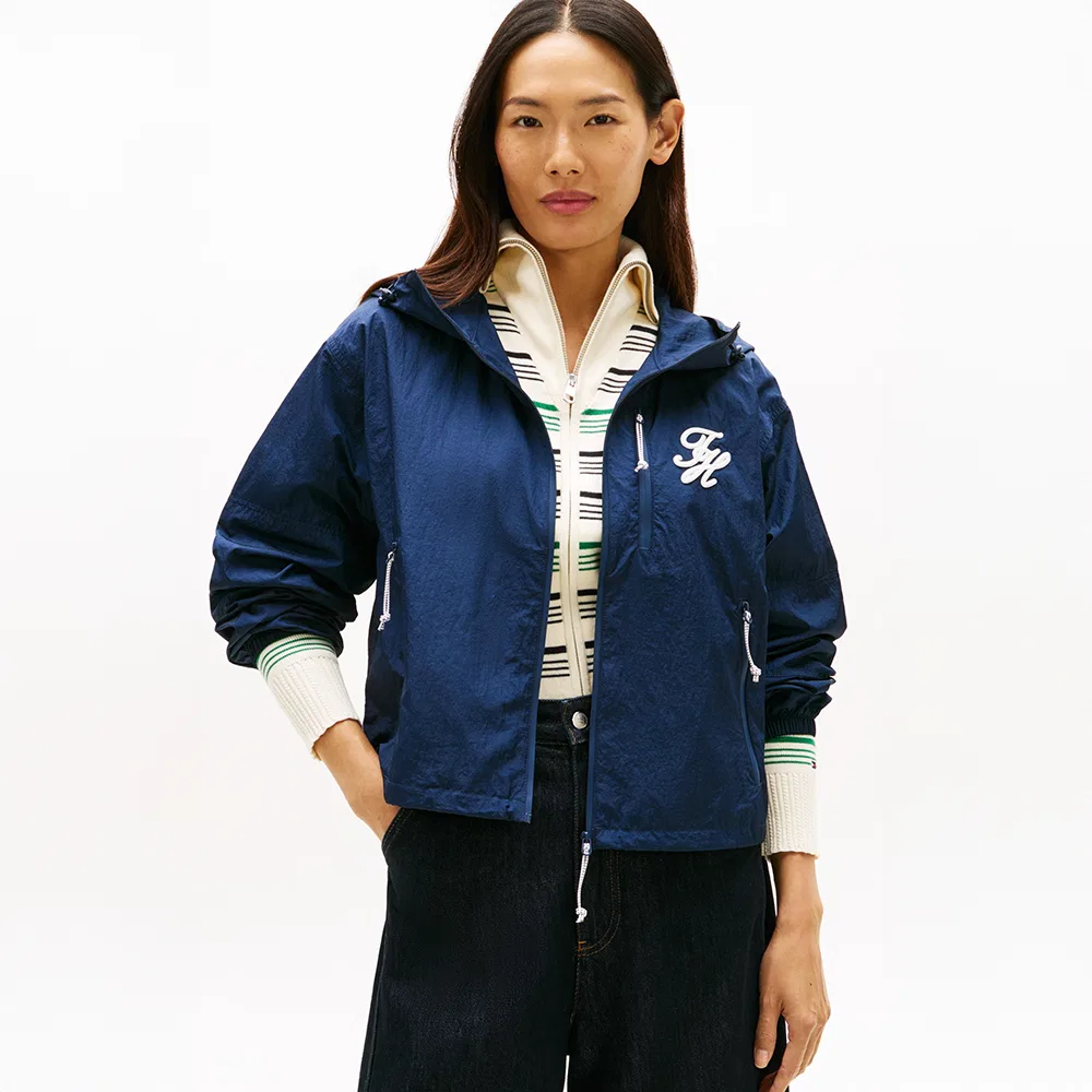 Женская ветровка рипстоп тёмно-синяя от Tommy Hilfiger Women