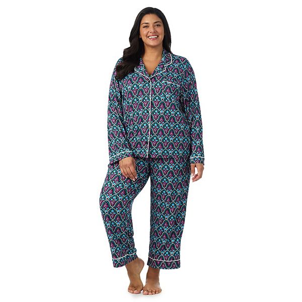 

Комплект пижамы Plus size с длинным рукавом Draper James, Floral Trellis