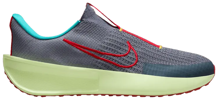 

Кроссовки Nike Interact Run EasyOn 'Light Carbon Volt Crimson', серый