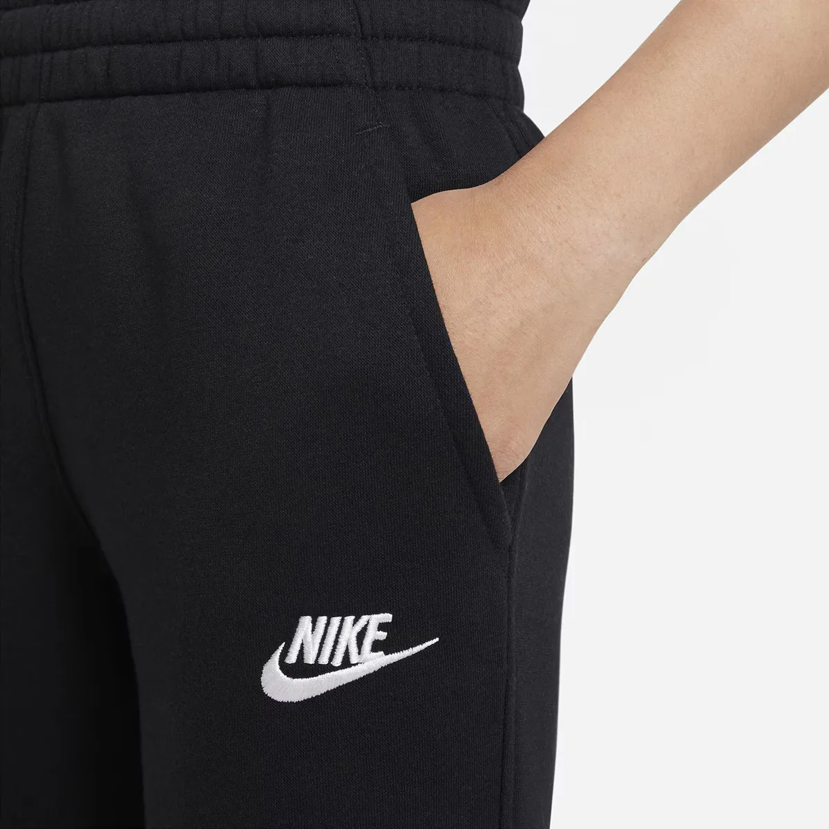 Спортивная одежда Club Флисовые детские брюки Nike, чёрный — фото 4
