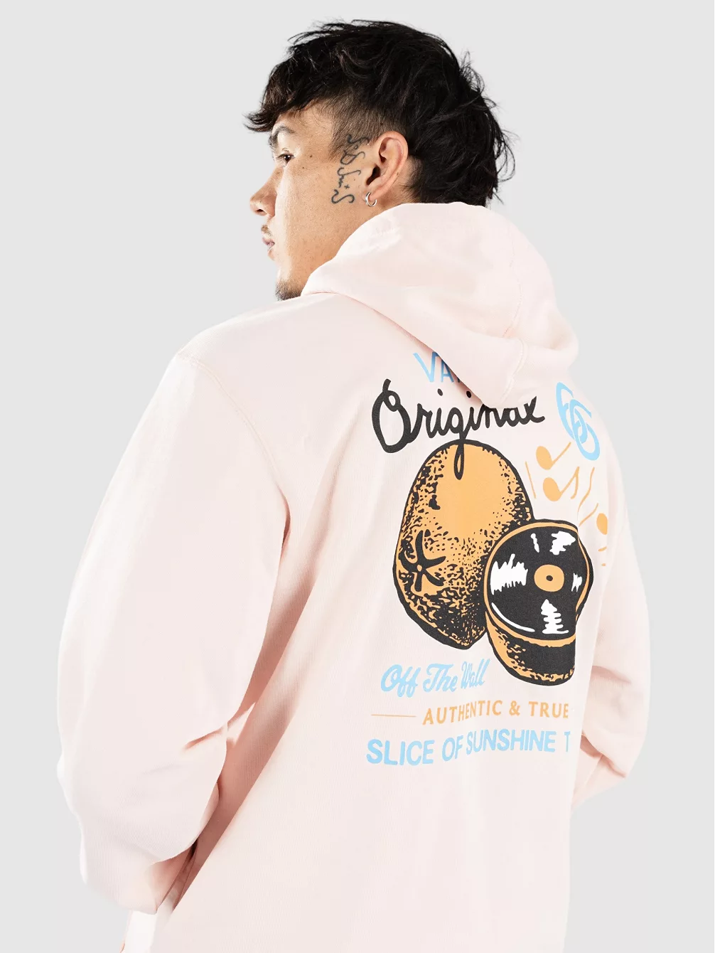 

Свободная толстовка Orange Records Vans, розовый