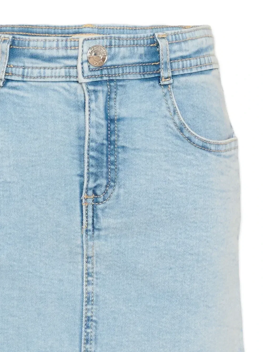 Джинсовая юбка с пятью карманами Trussardi Junior, синий — фото 3