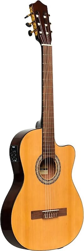 

Акустическая гитара SCL60 cutaway acoustic-electric classical guitar with B-Band 4-band EQ, natural colour
