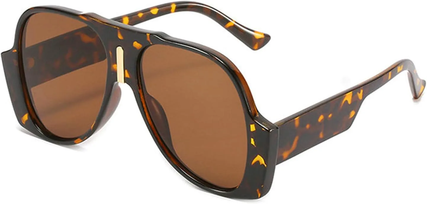 

Солнцезащитные очки Willochra Oversized One Piece для женщин и мужчин, модные винтажные панк-очки, панк-очки с большой оправой, защитные очки F25, Leopard