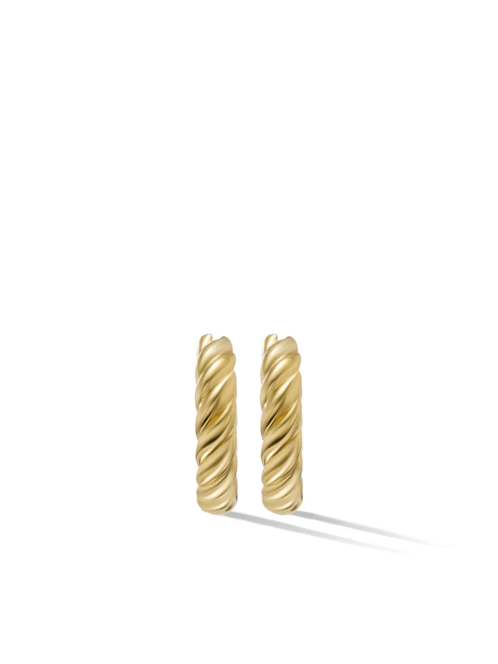 

Серьги-кольца Sculpted Cable из желтого золота (25.4 мм) David Yurman, золотой