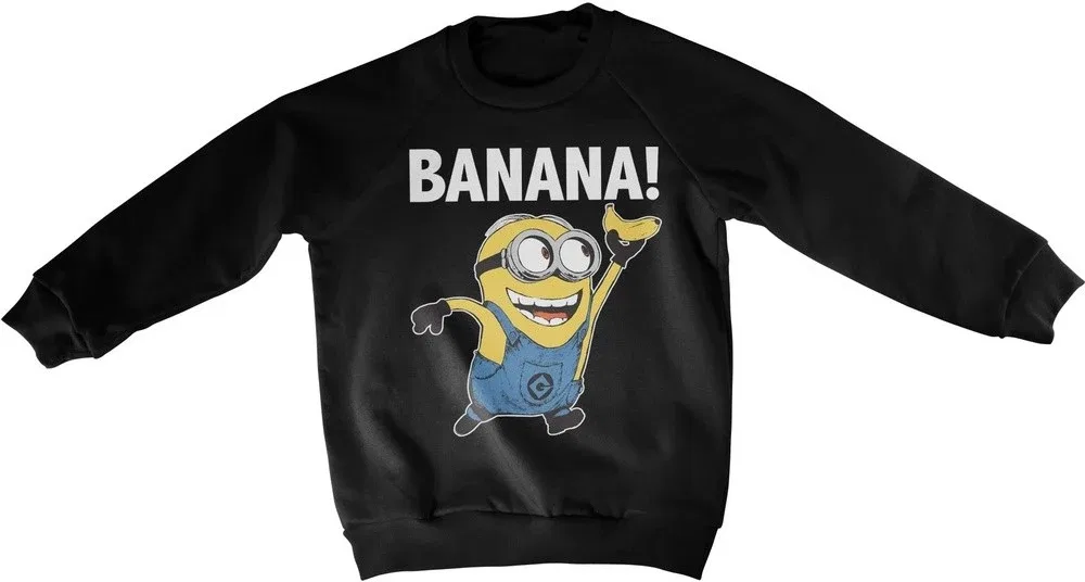 Свитшот детский, хлопок, Minions, черный