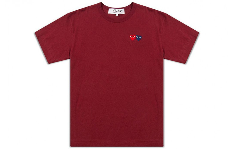 

Футболка Comme Des Garcons Play Double Hearts CDG Play