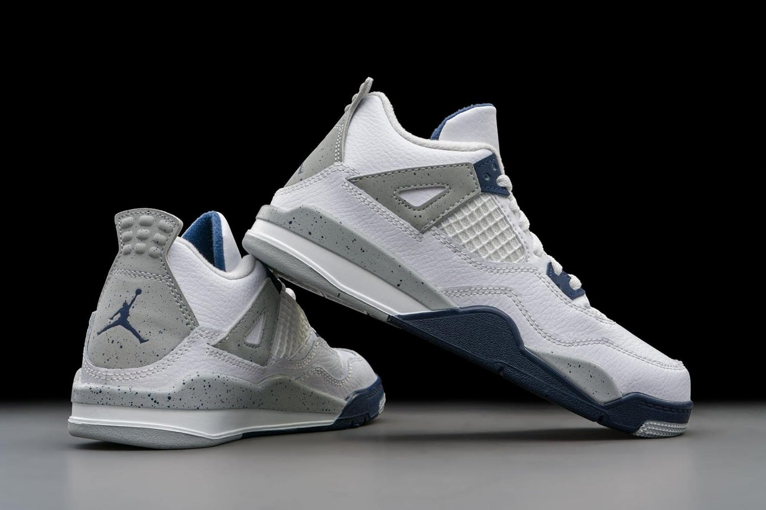 Мужские кроссовки Nike Jordan 4 Retro, размер, белый/синий — фото 3