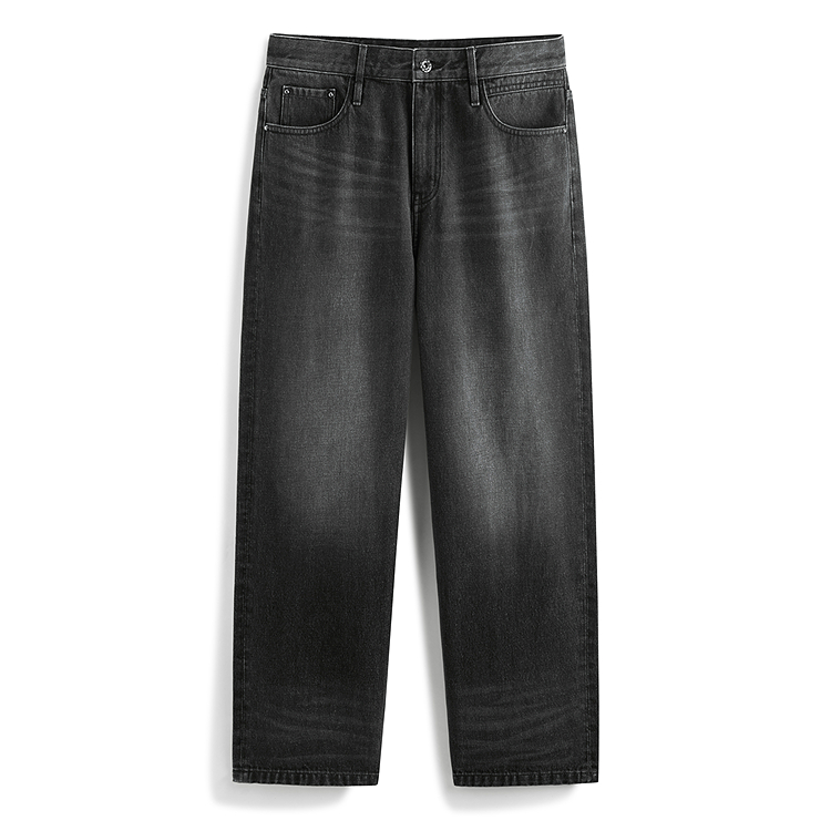 

PEACEBIRD MEN Джинсы мужские темно-серые, Batch 1 Moderate Wide Leg Pants