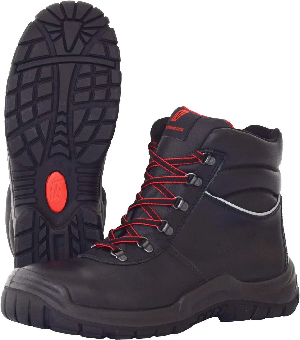 Мужские рабочие ботинки Nitras S3 Power Step III 7213 с высоким голенищем, Black