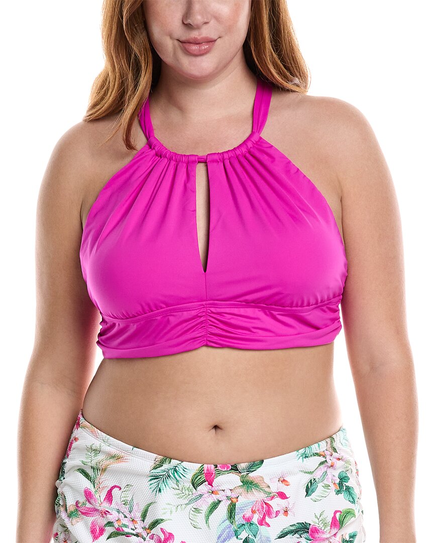 

Топ La Blanca Ig High Neck Midline, цвет orchid