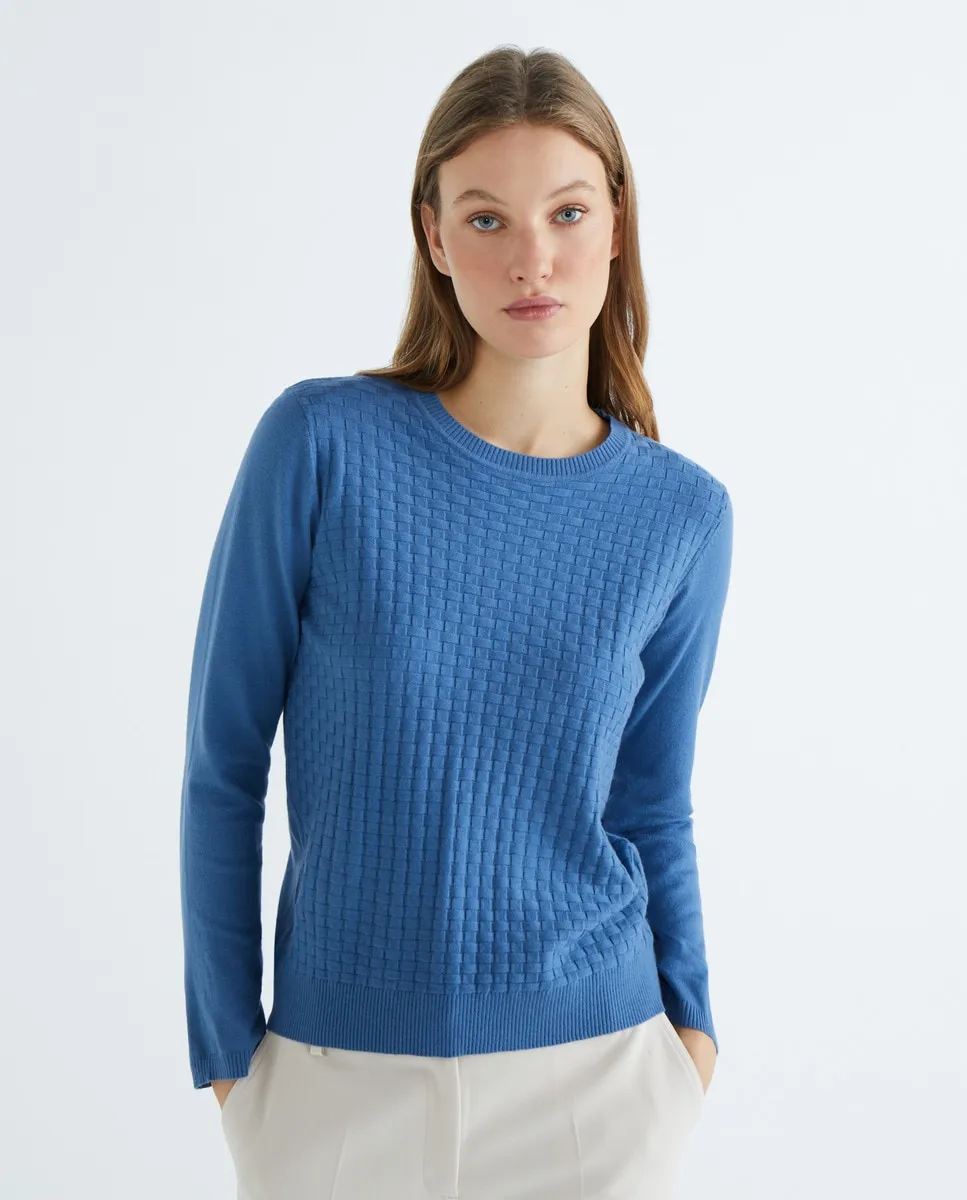 

Женский однотонный свитер Zermatt, синий