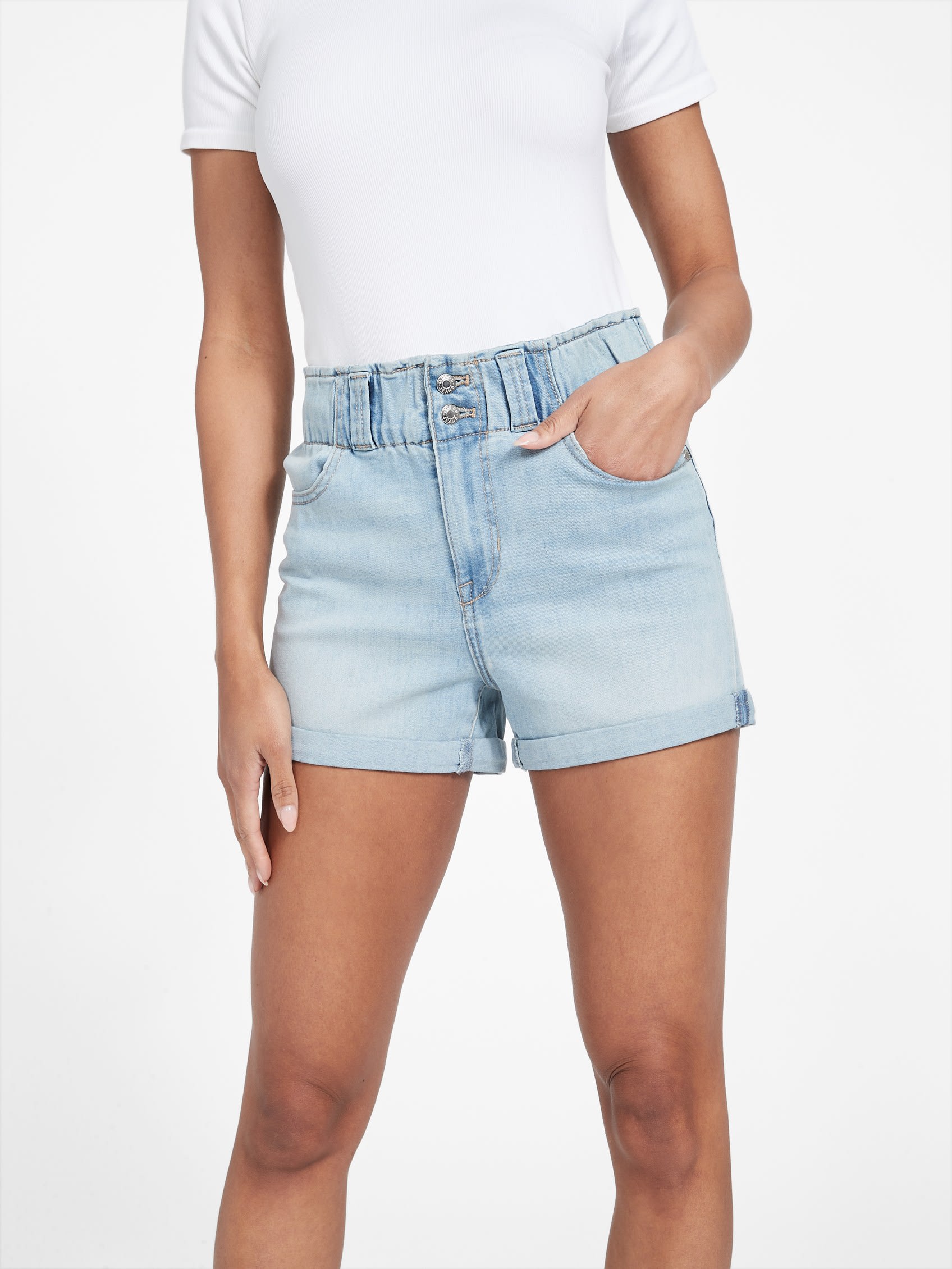 

Джинсовые шорты Eco Calista Guess Factory, цвет light wash