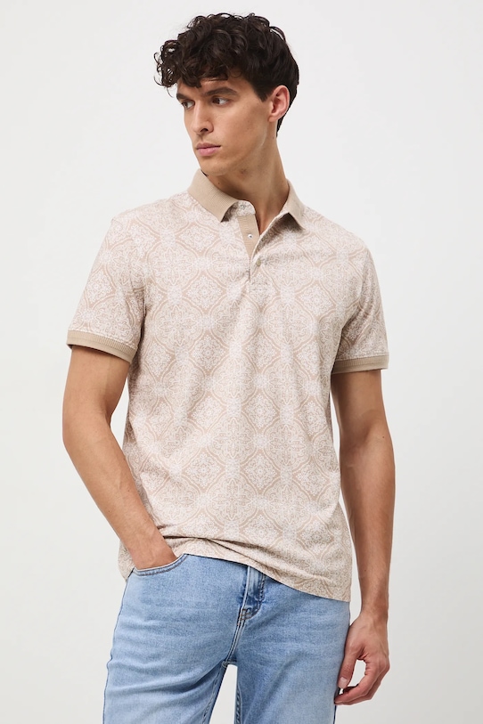 

Хлопковая поло Medicine, бежевый