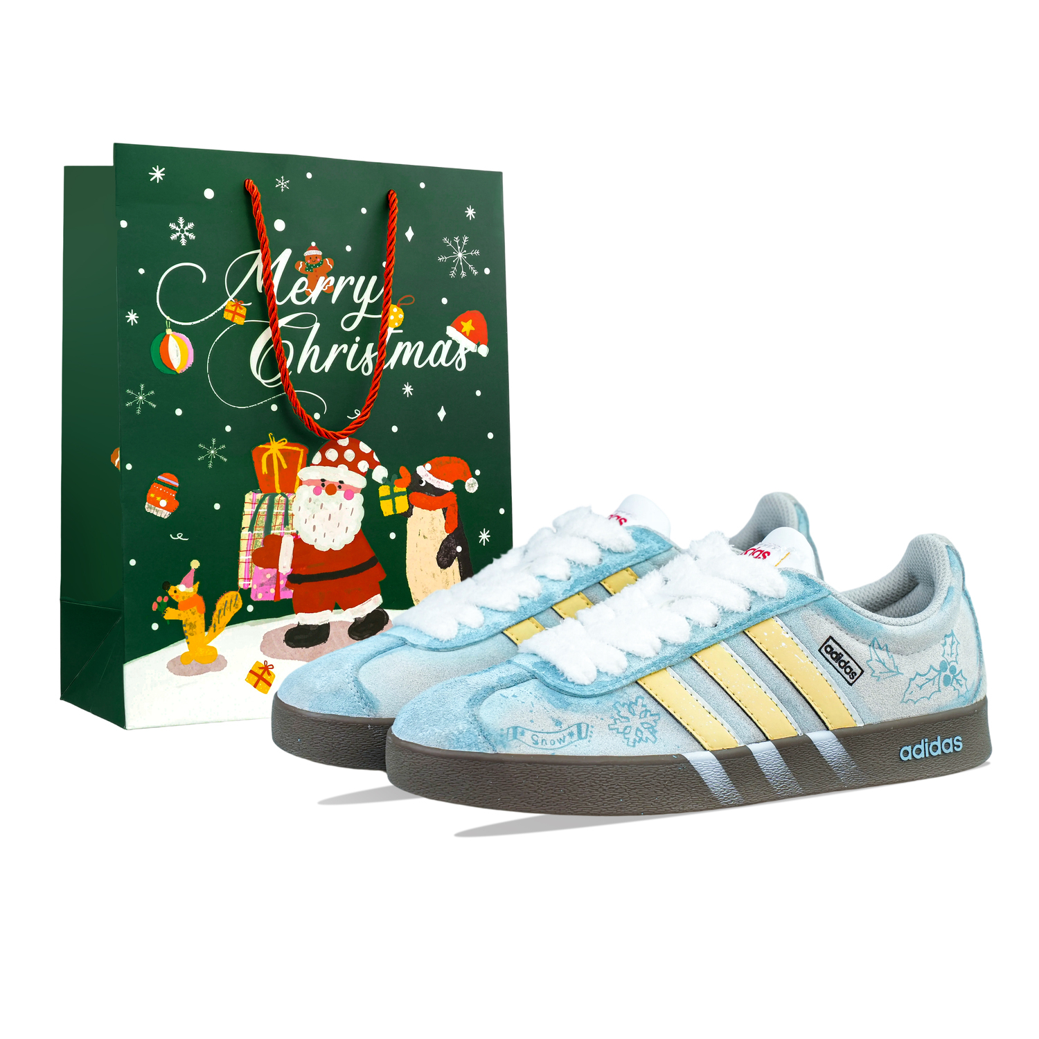 

Adidas VL COURT 2.0 устойчивые к истиранию низкие кроссовки для скейтбординга Unisex Light Blue