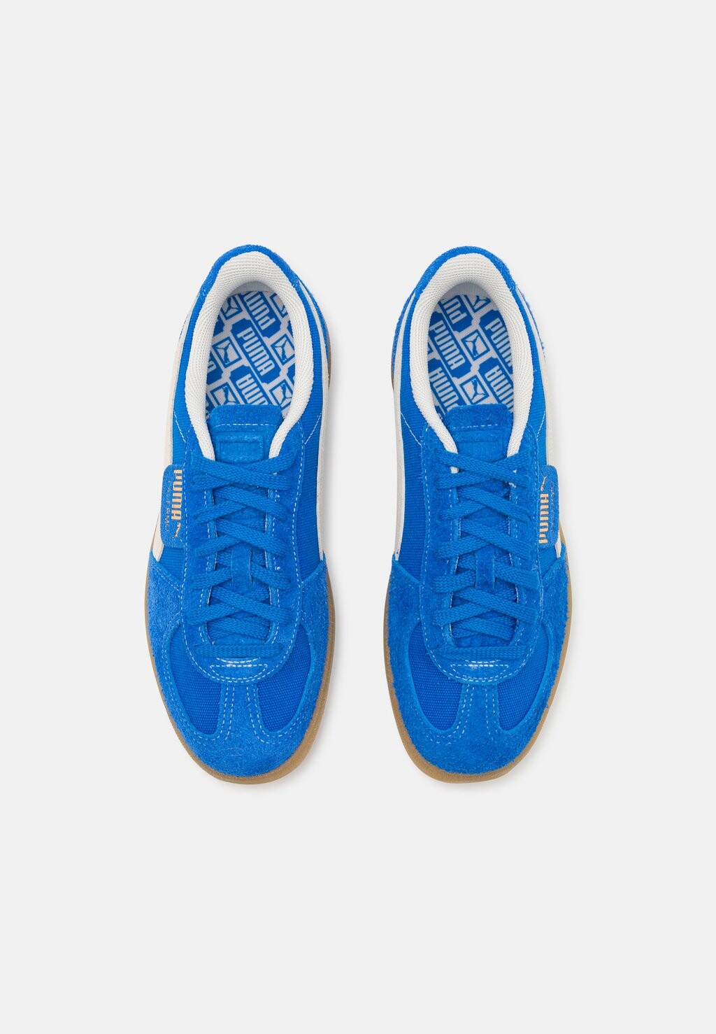 Полукеды Palermo Vintage Unisex Puma, Hyperlink синий/матовая слоновая кость — фото 2