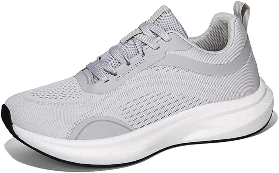 

Мужские кроссовки с широкой носковой частью, амортизирующей подошвой с нулевым перепадом, противоскользящие, широкой полноты, для бега по дороге и трейлу, ходьбы и тренировок в спортзале V Opxin, серый